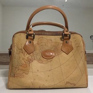 Allan Edward World Map Mini Duffle (vintage)